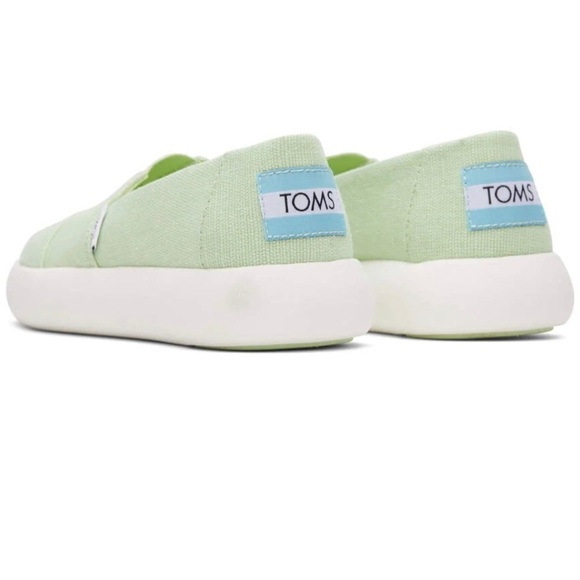 NEW IN BOX Toms Alpargata Mallow Pistachio Green Heritage Canvas Slip On Shoes - Picture 5 of 7